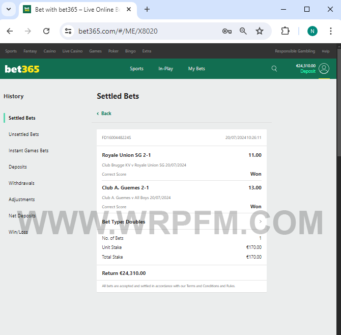 Real Fixed Matches Tips