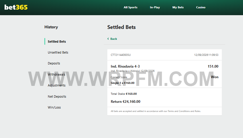 Correct Score Football